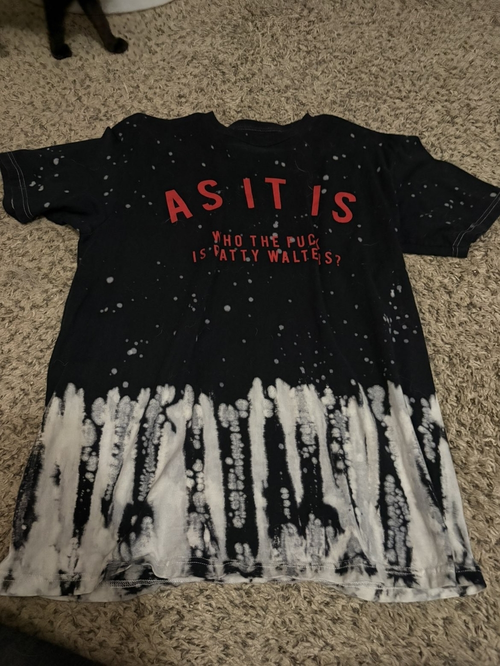Black & White Tie-Dye Graphic Tee